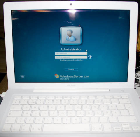Windows Server 2008 + Macbook